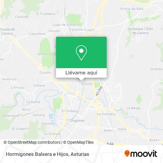 Mapa Hormigones Balsera e Hijos