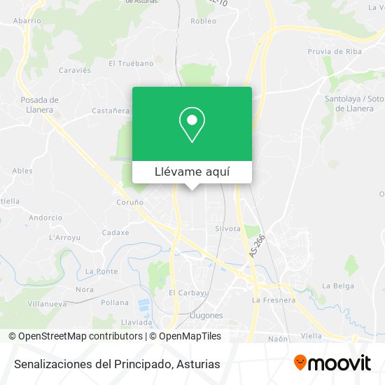 Mapa Senalizaciones del Principado