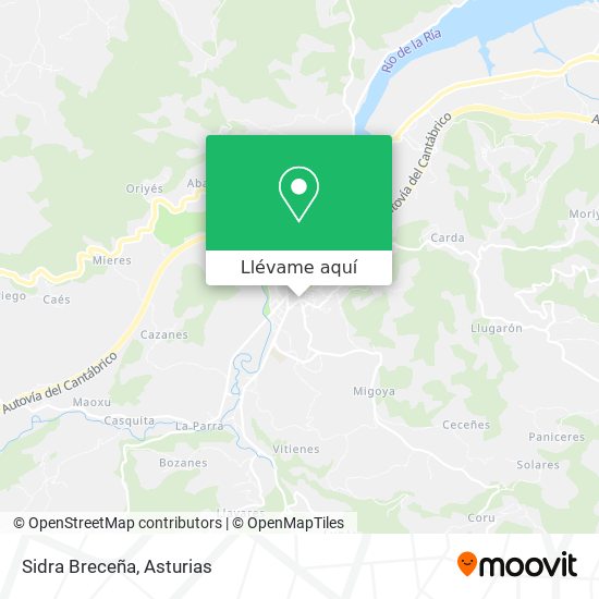Mapa Sidra Breceña