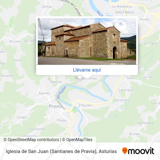 Mapa Iglesia de San Juan (Santianes de Pravia)