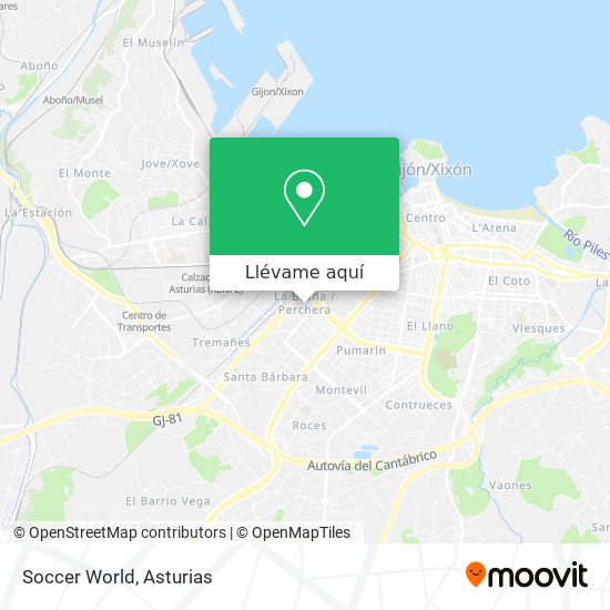 Mapa Soccer World