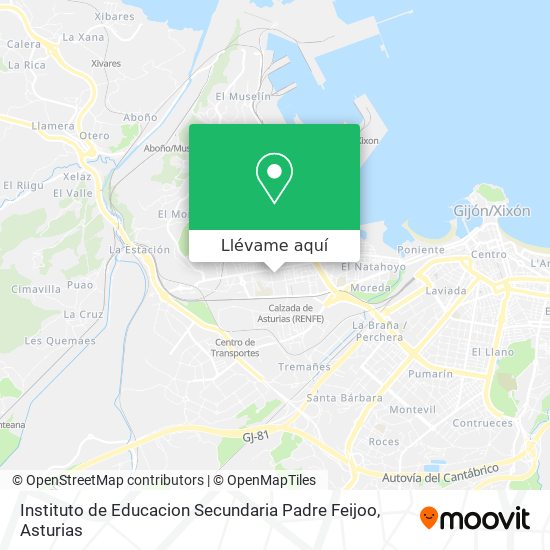 Mapa Instituto de Educacion Secundaria Padre Feijoo