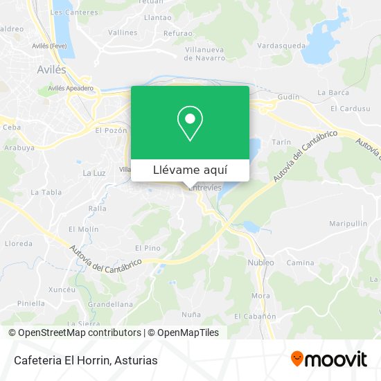 Mapa Cafeteria El Horrin