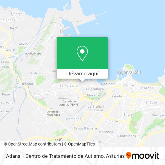 Mapa Adansi - Centro de Tratamiento de Autismo