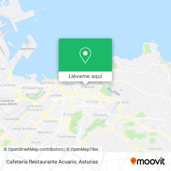 Mapa Cafeteria Restaurante Acuario