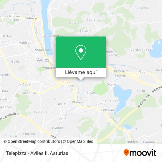 Mapa Telepizza - Aviles II