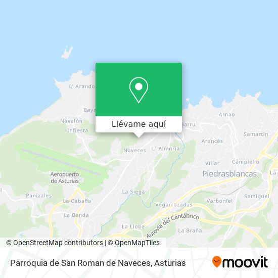 Mapa Parroquia de San Roman de Naveces