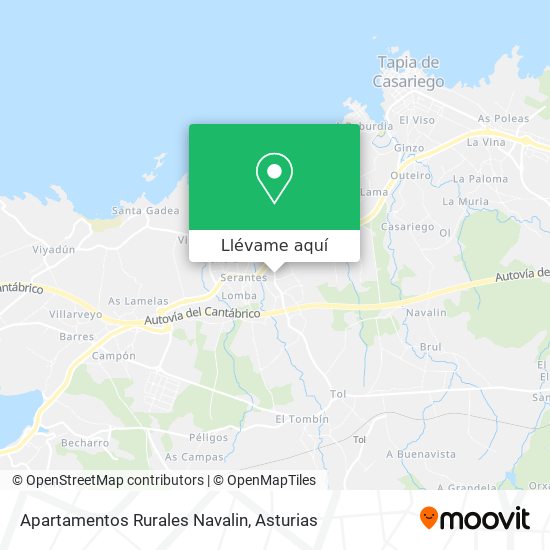 Mapa Apartamentos Rurales Navalin