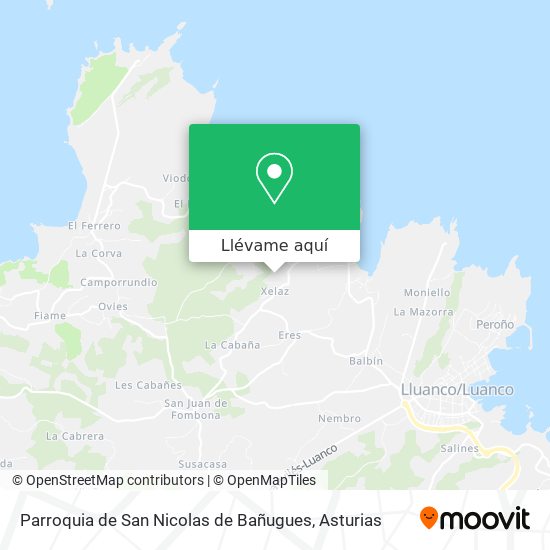 Mapa Parroquia de San Nicolas de Bañugues
