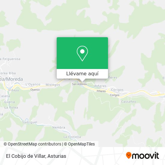 Mapa El Cobijo de Villar