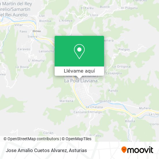Mapa Jose Amalio Cuetos Alvarez
