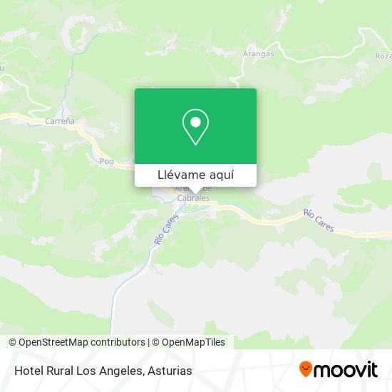 Mapa Hotel Rural Los Angeles