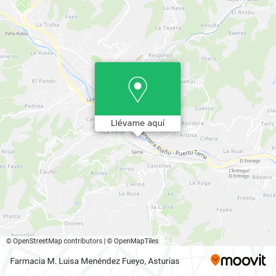 Mapa Farmacia M. Luisa Menéndez Fueyo