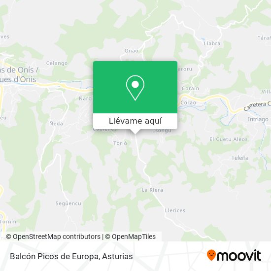 Mapa Balcón Picos de Europa