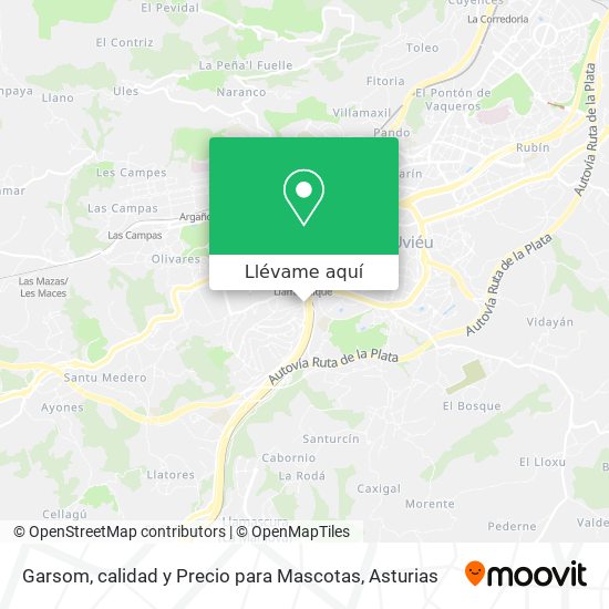 Mapa Garsom, calidad y Precio para Mascotas