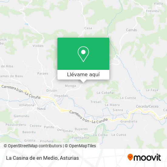 Mapa La Casina de en Medio