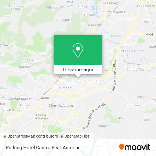 Mapa Parking Hotel Castro Real