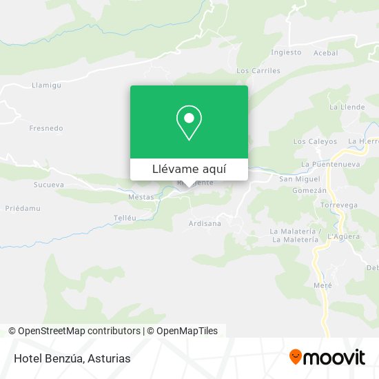 Mapa Hotel Benzúa