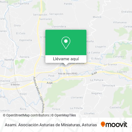 Mapa Asami. Asociación Asturias de Miniaturas
