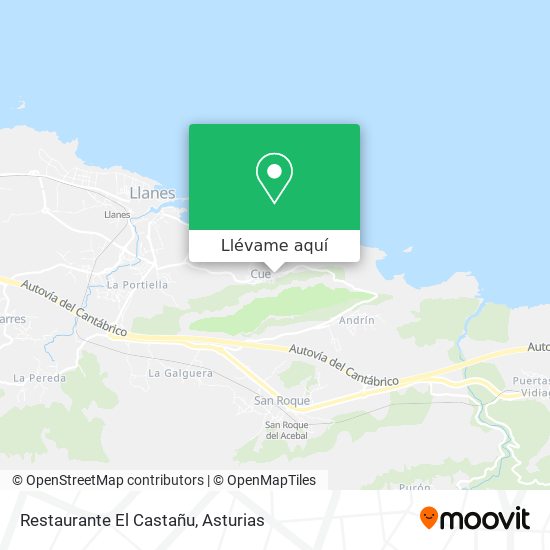 Mapa Restaurante El Castañu