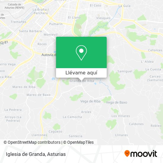 Mapa Iglesia de Granda