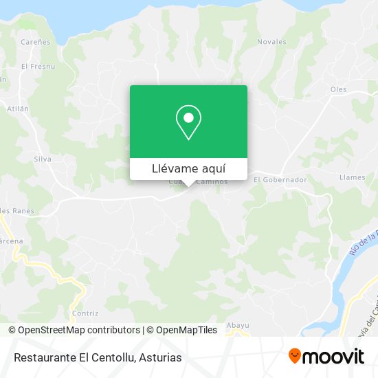 Mapa Restaurante El Centollu