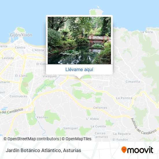 Mapa Jardín Botánico Atlántico