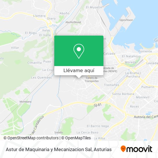 Mapa Astur de Maquinaria y Mecanizacion Sal