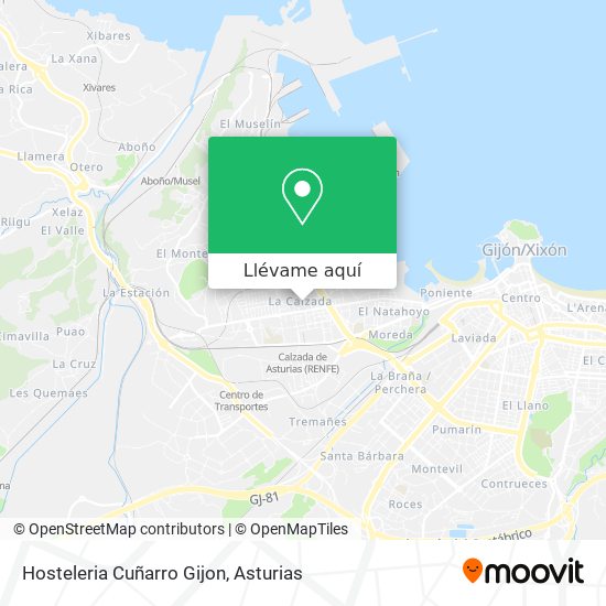Mapa Hosteleria Cuñarro Gijon