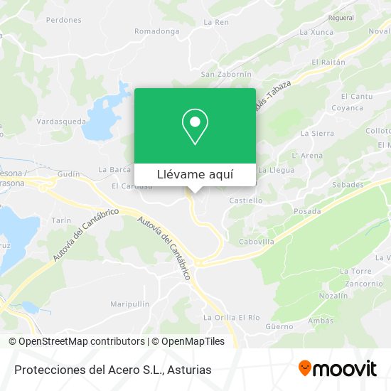 Mapa Protecciones del Acero S.L.