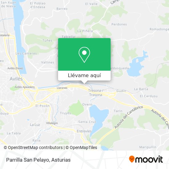 Mapa Parrilla San Pelayo