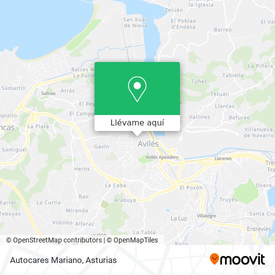 Mapa Autocares Mariano