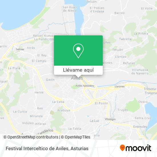 Mapa Festival Interceltico de Aviles