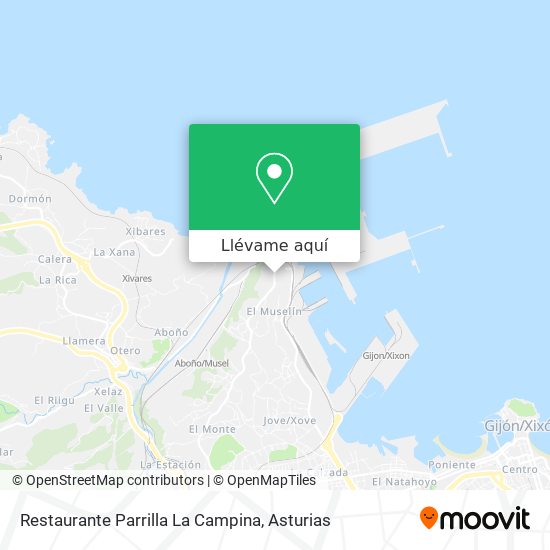 Mapa Restaurante Parrilla La Campina