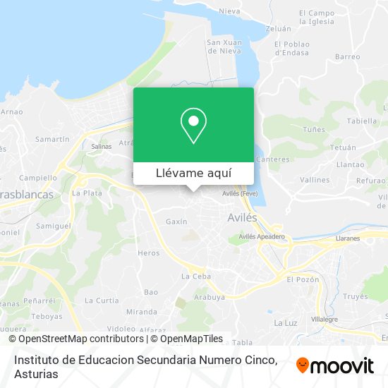 Mapa Instituto de Educacion Secundaria Numero Cinco