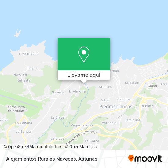 Mapa Alojamientos Rurales Naveces