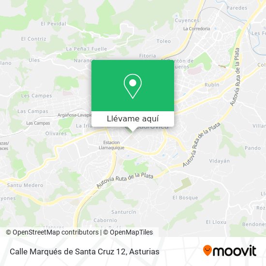 Mapa Calle Marqués de Santa Cruz 12