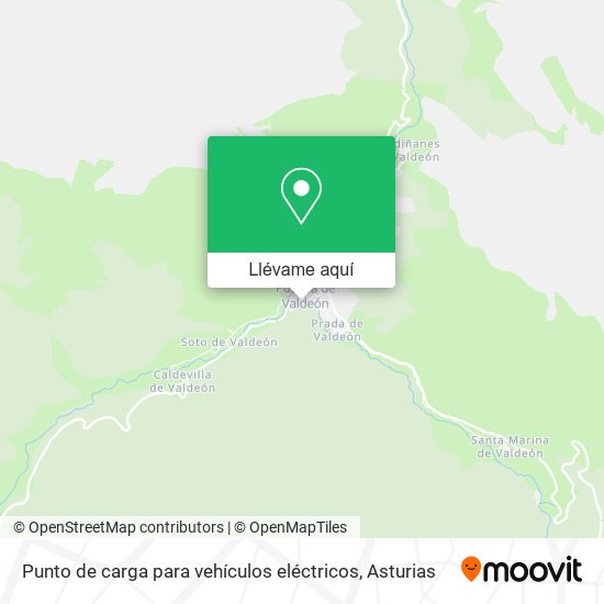 Mapa Punto de carga para vehículos eléctricos