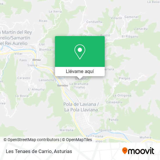 Mapa Les Tenaes de Carrio