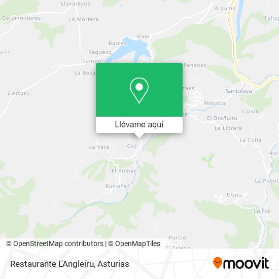 Mapa Restaurante L'Angleiru