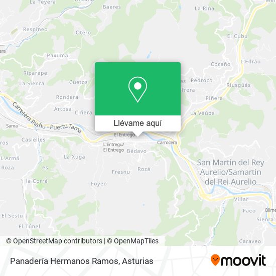 Mapa Panadería Hermanos Ramos