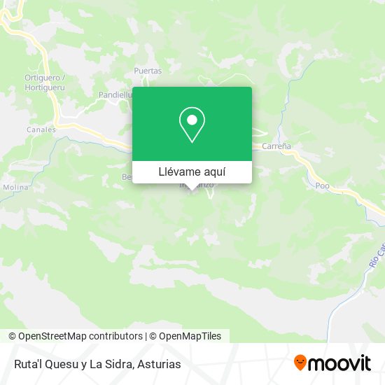 Mapa Ruta'l Quesu y La Sidra