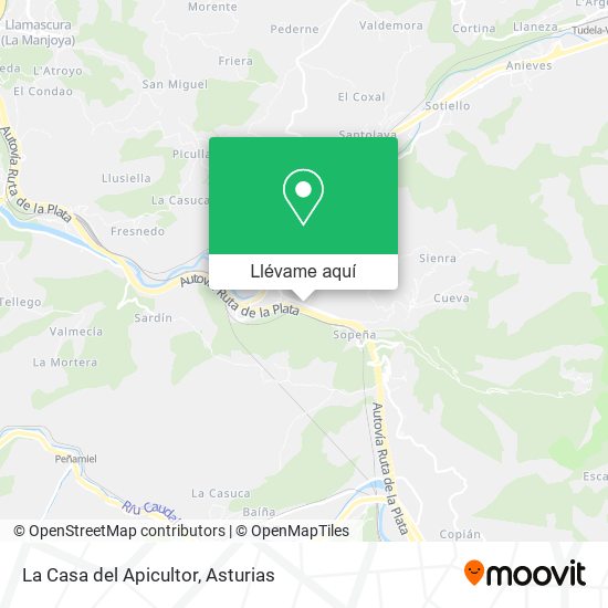 Mapa La Casa del Apicultor