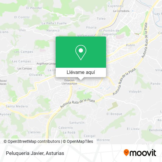 Mapa Peluqueria Javier