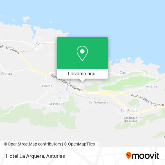Mapa Hotel La Arquera