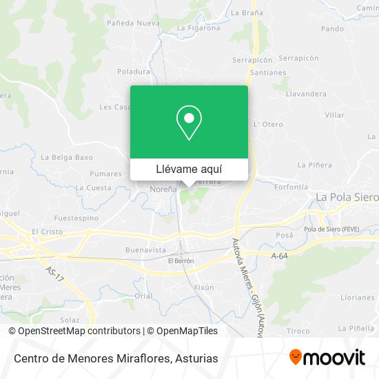 Mapa Centro de Menores Miraflores