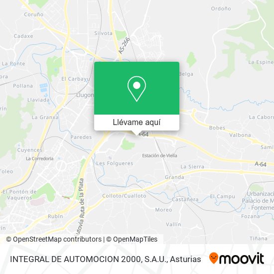 Mapa INTEGRAL DE AUTOMOCION 2000, S.A.U.