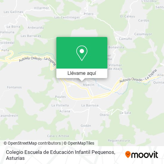 Mapa Colegio Escuela de Educación Infantil Pequenos