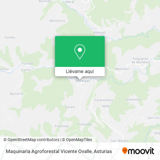 Mapa Maquinaria Agroforestal Vicente Ovalle