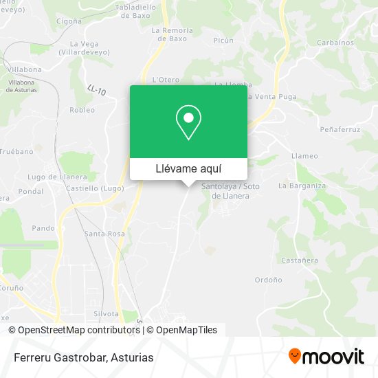 Mapa Ferreru Gastrobar